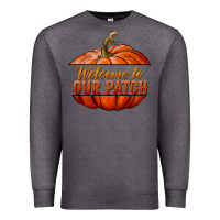 Charcoal Heather welcome to our patch Premium Sweatshirt - BundleAndBundleShop