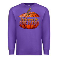 Purple welcome to our patch Premium Sweatshirt - BundleAndBundleShop