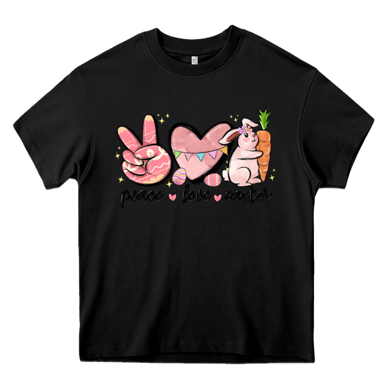 Peace Love Easter Heavy Core Tee by MaliasSmallBusiness | Teevron