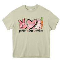 Mossy peace love easter Heavy Core Tee - MaliasSmallBusiness