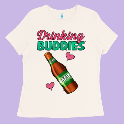 Drinking Buddies Ladies Tee Designed By Jasminsmagicworld