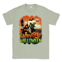 Matcha Happy Halloween With Black Cat Classic Tee - LillyAllenDesigns