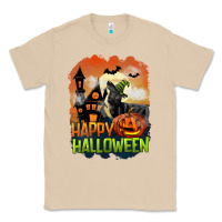 Mushroom Happy Halloween With Black Cat Classic Tee - LillyAllenDesigns