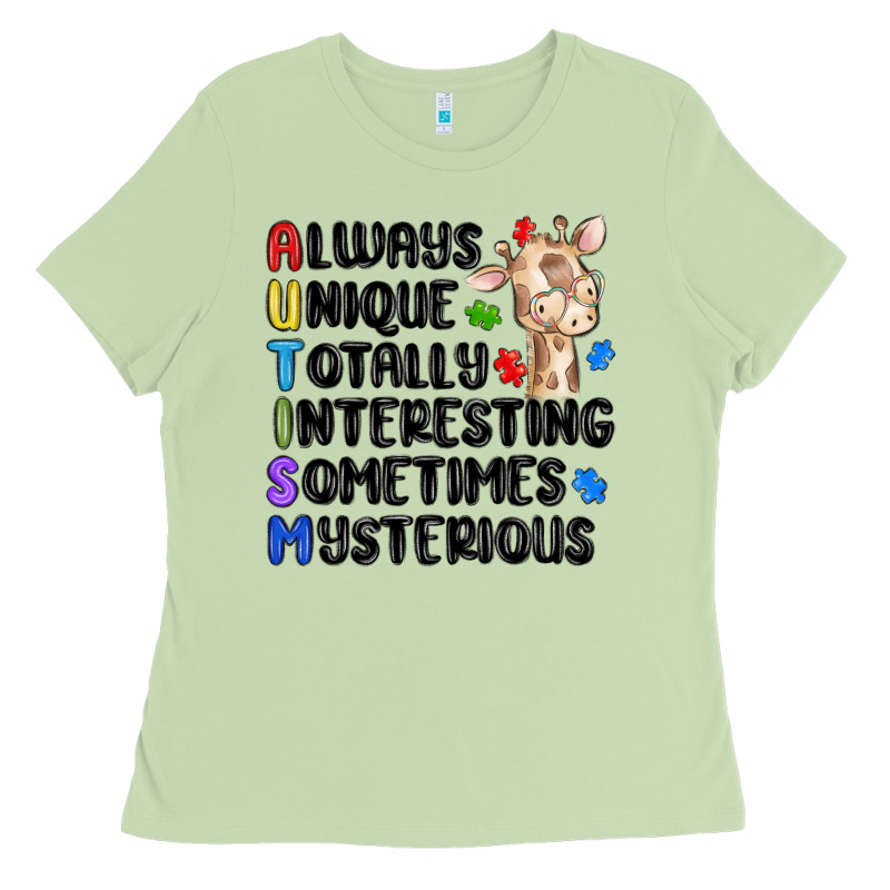 Always Unique Autism Ladies Tee by MaliasSmallBusiness | Teevron