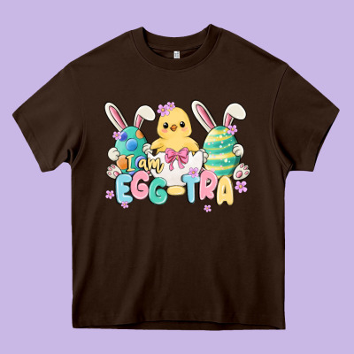 I Am Eggtra Heavy Core Tee Designed By Maliassmallbusiness