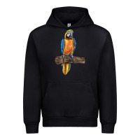 Black blue throated macaw Urban Hoodie - LillyAllenDesigns