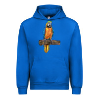Cobalt blue throated macaw Urban Hoodie - LillyAllenDesigns