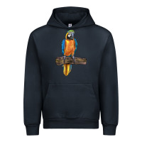 Navy blue throated macaw Urban Hoodie - LillyAllenDesigns
