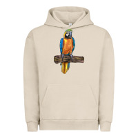 Pigment French Oak blue throated macaw Urban Hoodie - LillyAllenDesigns