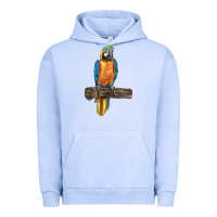 Pigment Grape Ice blue throated macaw Urban Hoodie - LillyAllenDesigns