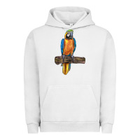 Pigment Lunar Rock blue throated macaw Urban Hoodie - LillyAllenDesigns