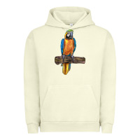 Pigment Pistachio blue throated macaw Urban Hoodie - LillyAllenDesigns