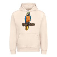 Sandshell blue throated macaw Urban Hoodie - LillyAllenDesigns