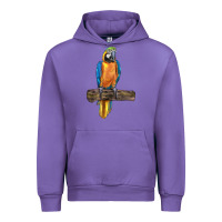 Tulip blue throated macaw Urban Hoodie - LillyAllenDesigns