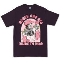 Plum roses are red inside i'm dead Premium Tee - MaliasSmallBusiness