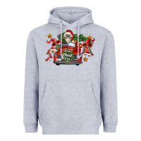 Heather Grey merry christmas truck gnomies Heavyweight Hoodie - FaDigitalArtStudio