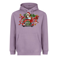 Lavender merry christmas truck gnomies Heavyweight Hoodie - FaDigitalArtStudio