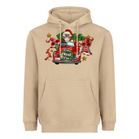 Mushroom merry christmas truck gnomies Heavyweight Hoodie - FaDigitalArtStudio