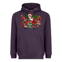 Plum merry christmas truck gnomies Heavyweight Hoodie - FaDigitalArtStudio