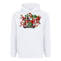 White merry christmas truck gnomies Heavyweight Hoodie - FaDigitalArtStudio