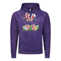 Cloud Purple easter bunny name frame Vintage Hoodie - Artiststas