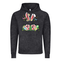 Vintage Black easter bunny name frame Vintage Hoodie - Artiststas