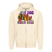 Sandshell i dig mardi gras olivia Zipper Hoodie - OliviaCreatesArt
