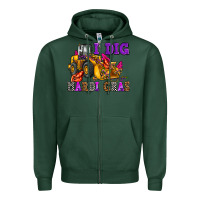Sports Green i dig mardi gras olivia Zipper Hoodie - OliviaCreatesArt