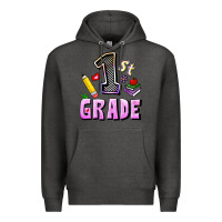 Charcoal Heather First Grade Premium Hoodie - RanaPortraitStore