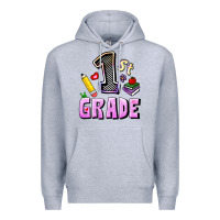 Heather Grey First Grade Premium Hoodie - RanaPortraitStore