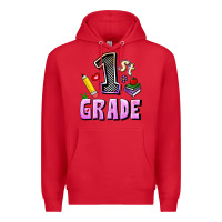 Red First Grade Premium Hoodie - RanaPortraitStore