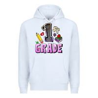 White First Grade Premium Hoodie - RanaPortraitStore