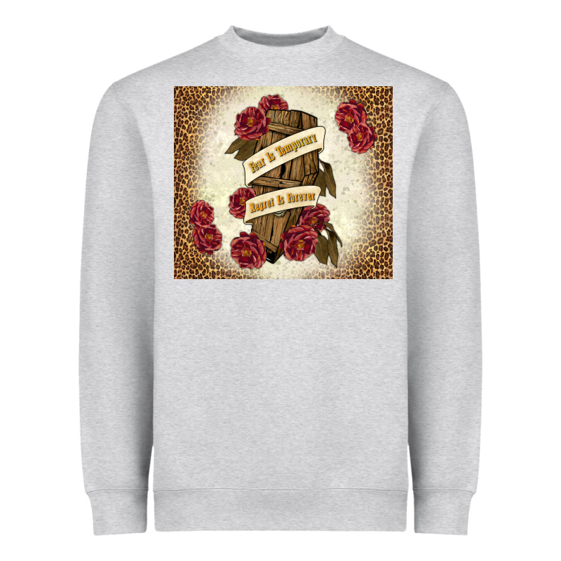 Fear Is Temporary Regret Is Forever Heavyweight Sweatshirt by TumblerDesignByShophia | Teevron