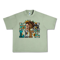 Oil Green western momlife skull with bandana Urban Heavy Tee - Jasminsmagicworld