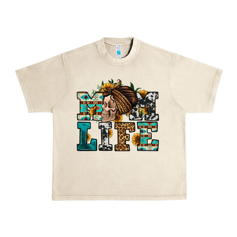 Western Momlife Skull With Bandana Urban Heavy Tee by Jasminsmagicworld | Teevron
