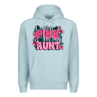 Blue Mist i wear pink for my aunt Premium Hoodie - FaDigitalArtStudio
