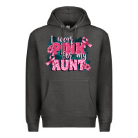 Charcoal Heather i wear pink for my aunt Premium Hoodie - FaDigitalArtStudio