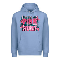 Colony Blue i wear pink for my aunt Premium Hoodie - FaDigitalArtStudio