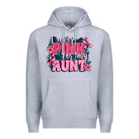 Heather Grey i wear pink for my aunt Premium Hoodie - FaDigitalArtStudio