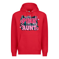Red i wear pink for my aunt Premium Hoodie - FaDigitalArtStudio