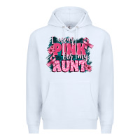 White i wear pink for my aunt Premium Hoodie - FaDigitalArtStudio
