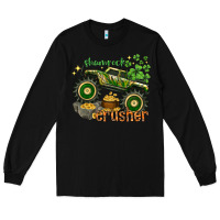 Black shamrock crusher Long Sleeve Tee - NancyCooperArtShop