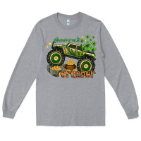 Heather Grey shamrock crusher Long Sleeve Tee - NancyCooperArtShop
