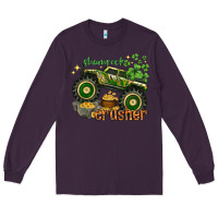 Plum shamrock crusher Long Sleeve Tee - NancyCooperArtShop