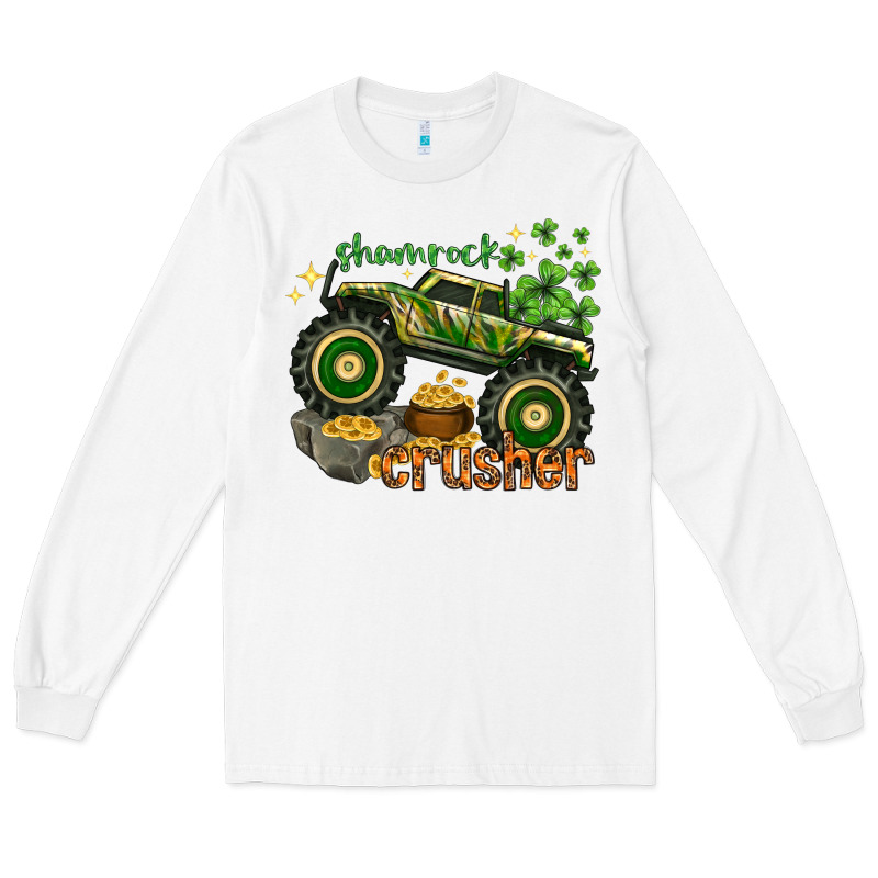 Shamrock Crusher Long Sleeve Tee by NancyCooperArtShop | Teevron