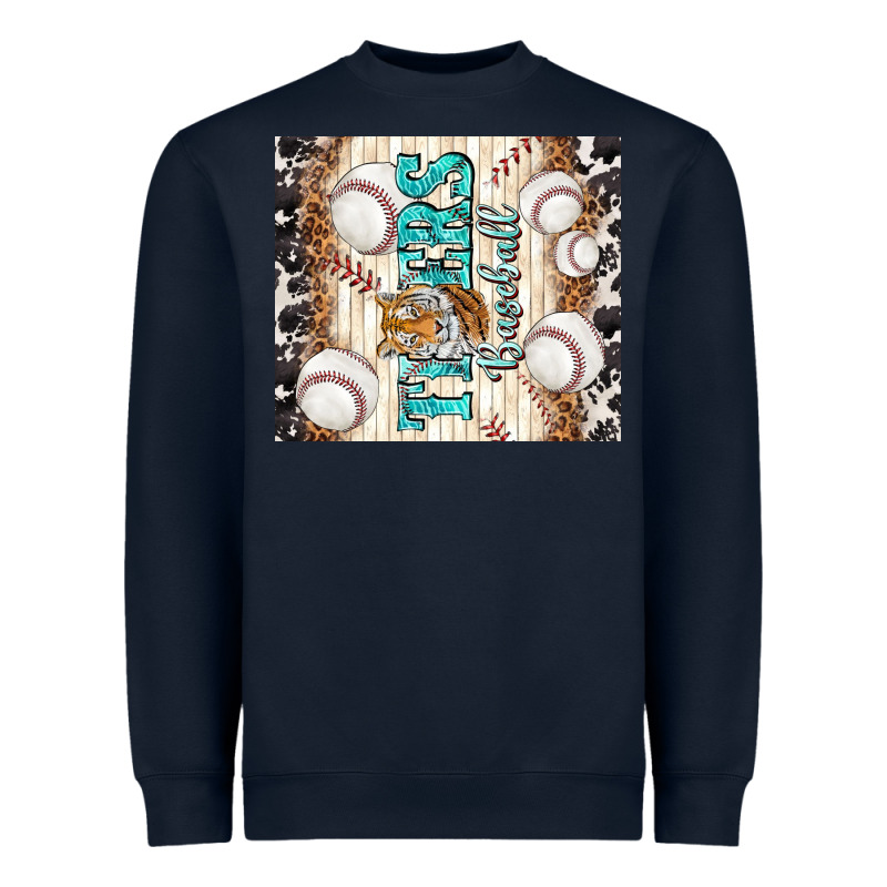 Tigers Baseball With Tiger Heavyweight Sweatshirt by TumblerDesignByShophia | Teevron