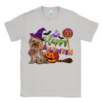 Moon Dust Happy Halloween With Yorkshire Terrier Dog Classic Tee - LillyAllenDesigns