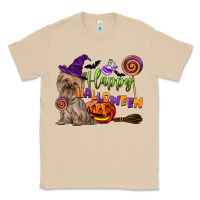 Mushroom Happy Halloween With Yorkshire Terrier Dog Classic Tee - LillyAllenDesigns