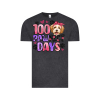 Vintage Black 100 pawfect days Vintage Tee - Artiststas