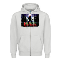 Dove Grey bigfoot believe christmas Zipper Hoodie - FaDigitalArtStudio